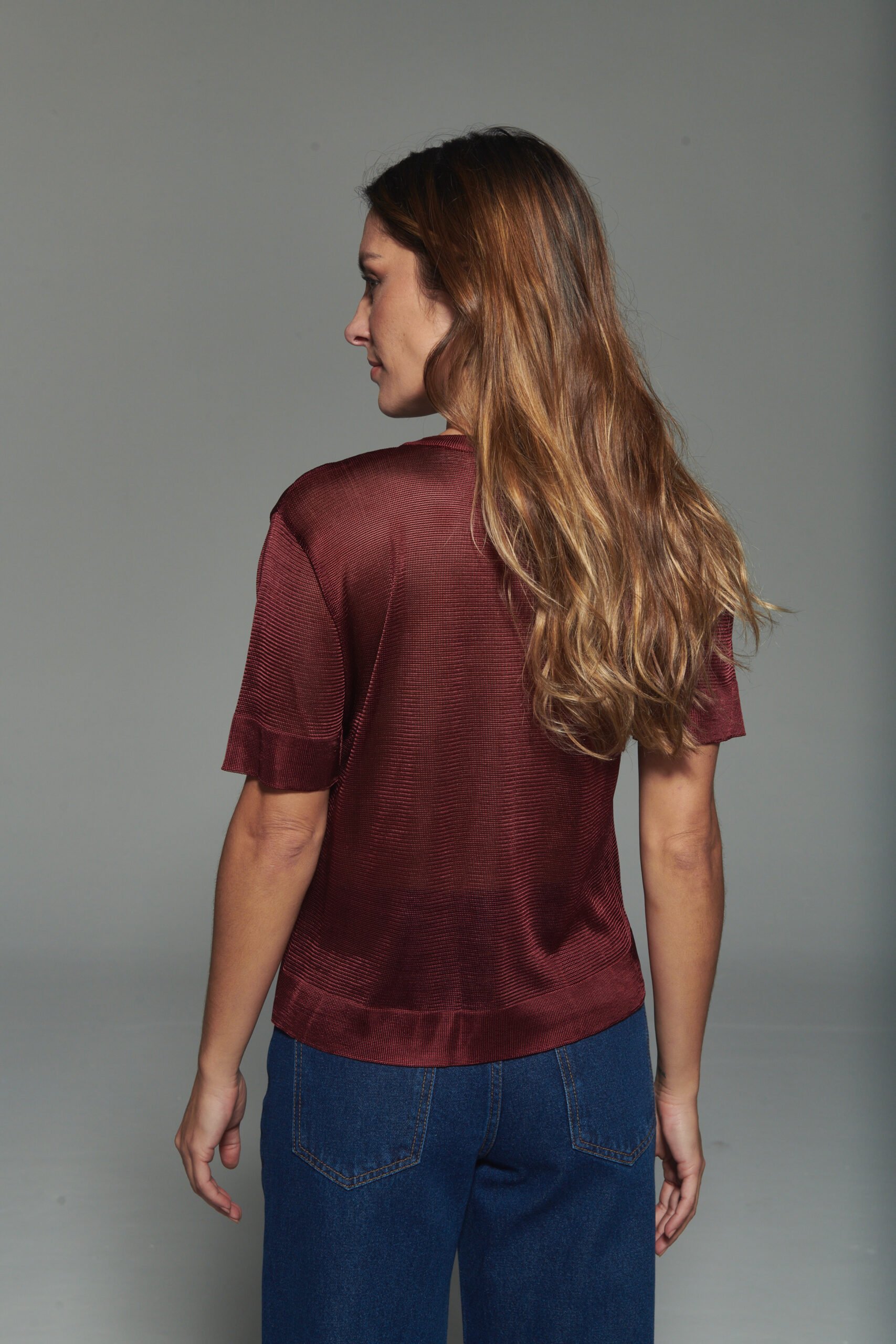 Blusa Soraya Vinho - Imagem 2