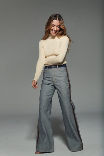 Alternative view of Calça Jeans Flare Zoe 100% Algodão