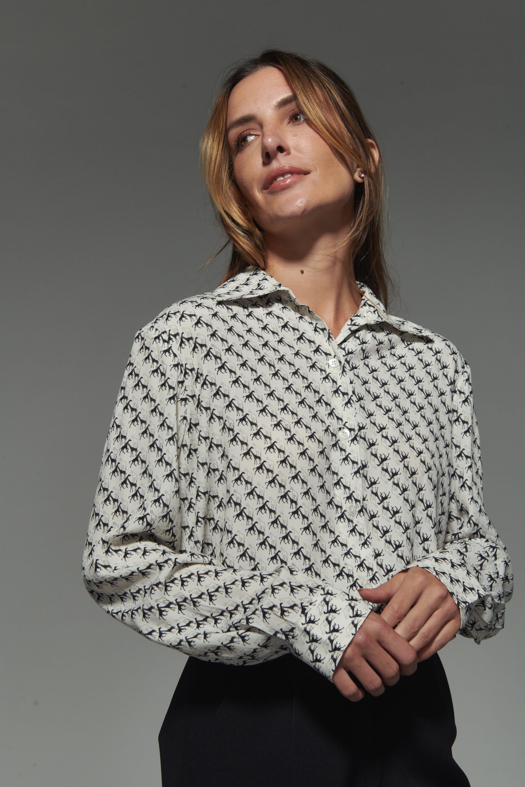 Camisa Paula Estampa Girafa