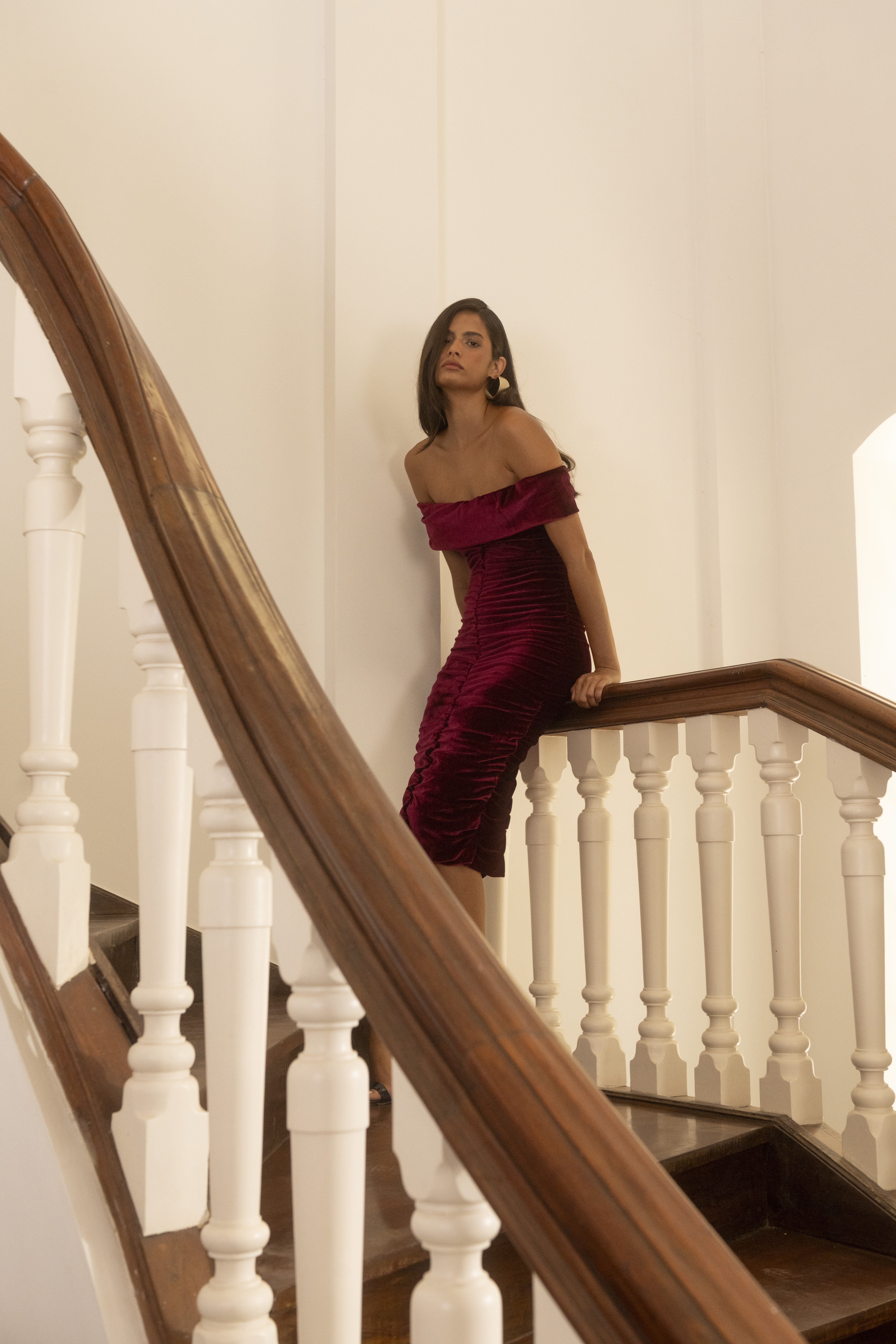 Vestido Monique Vinho - Imagem 4