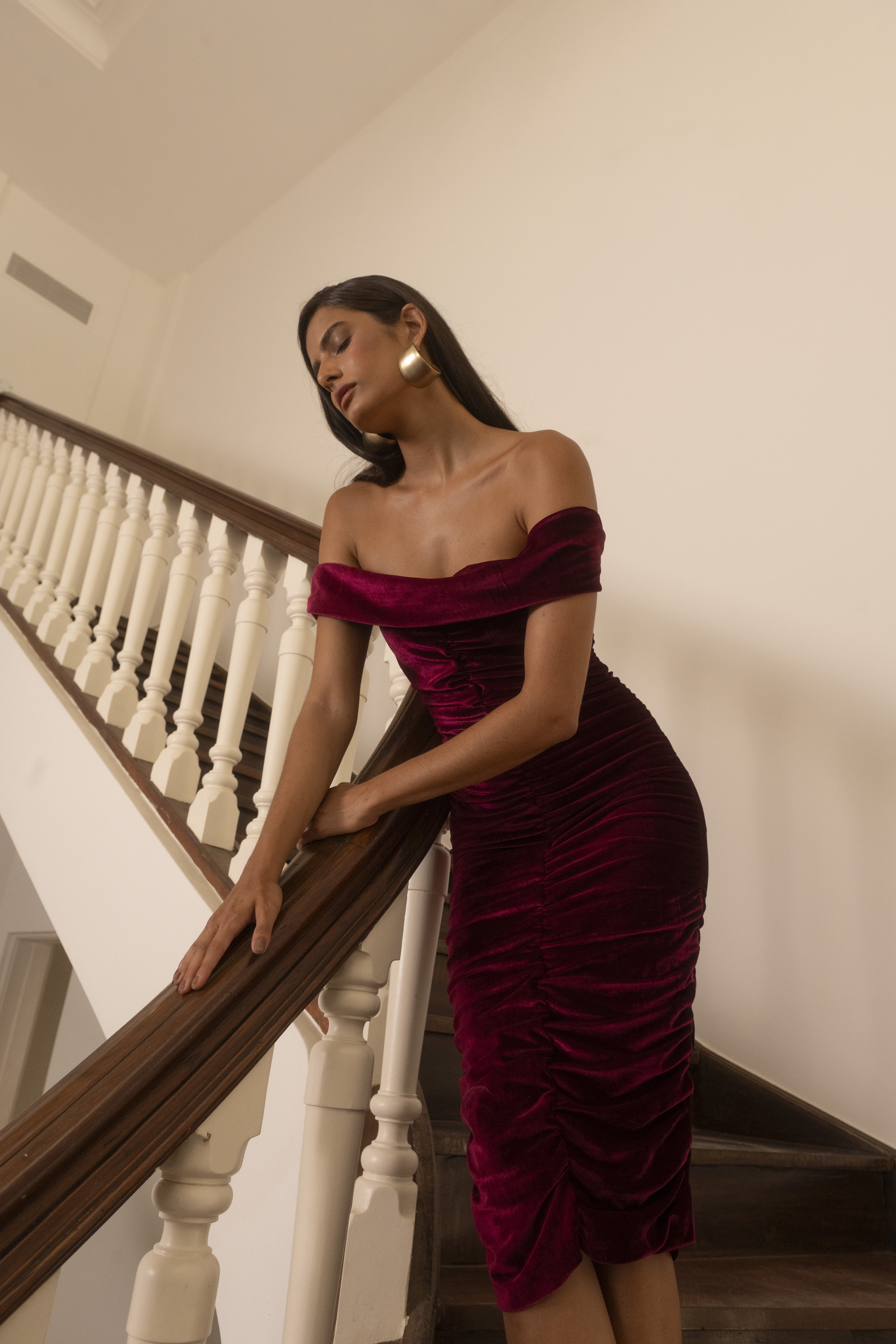 Vestido Monique Vinho - Imagem 3