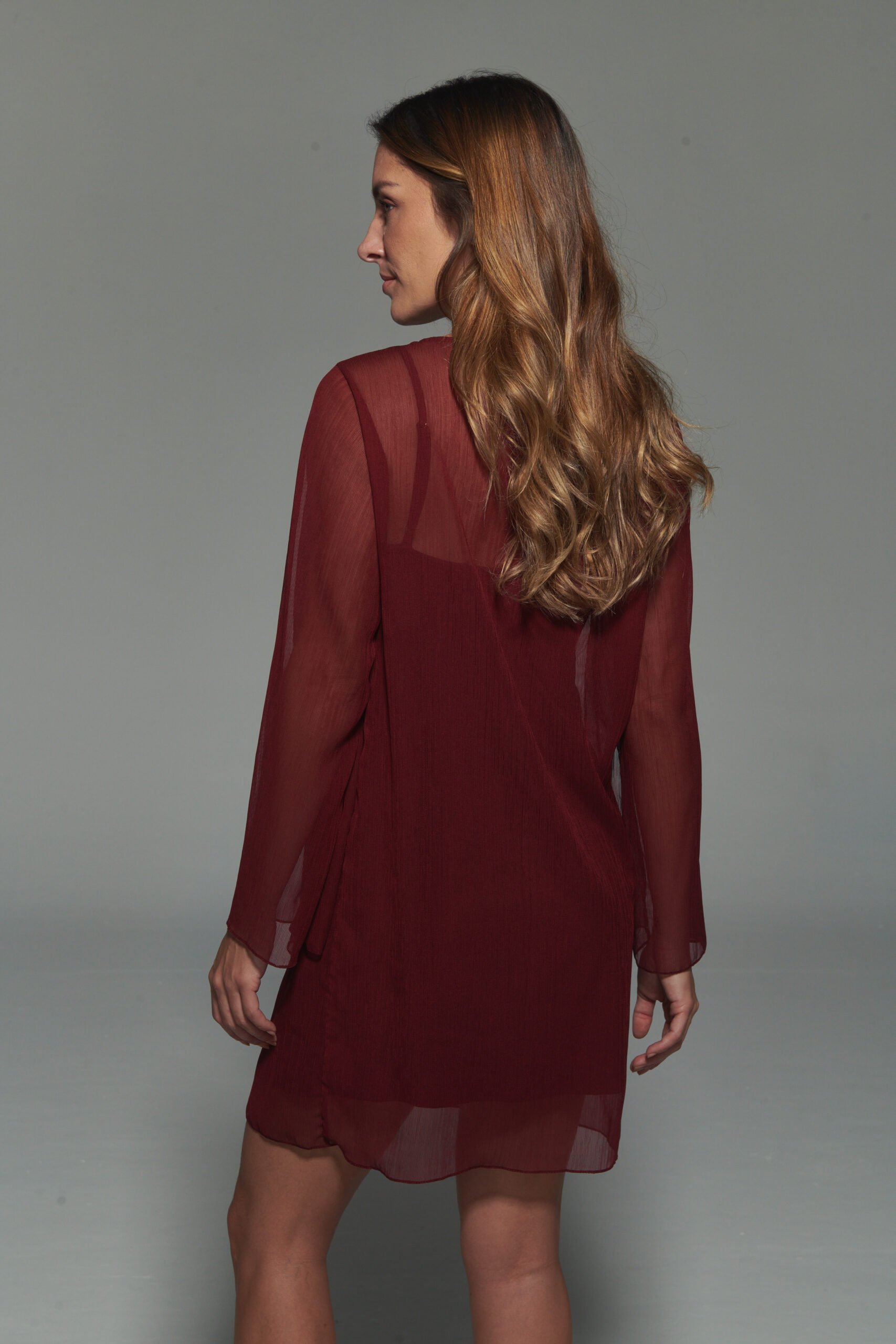 Vestido Marcela Vinho - Imagem 3