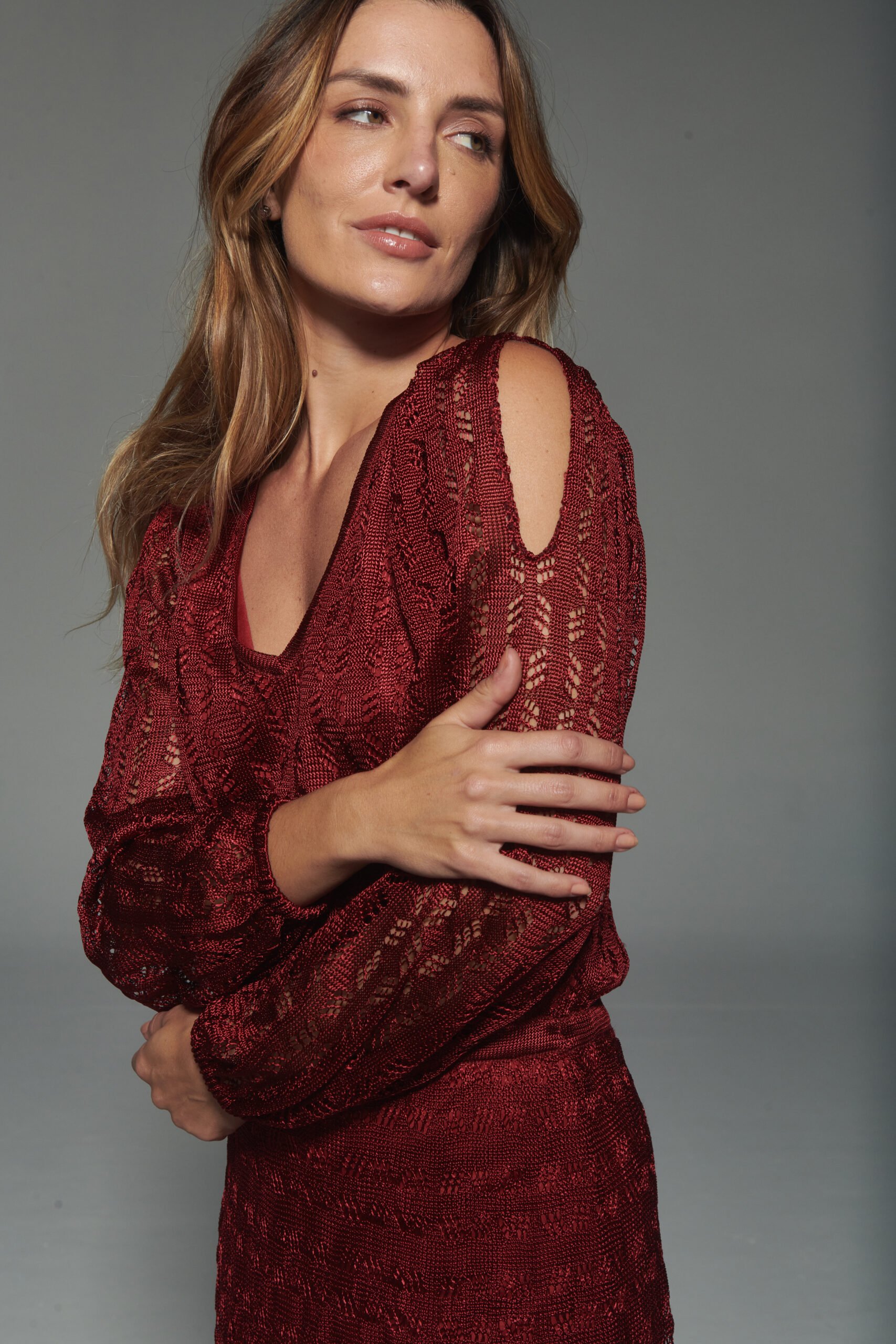 Vestido Katherine Vinho - Imagem 2