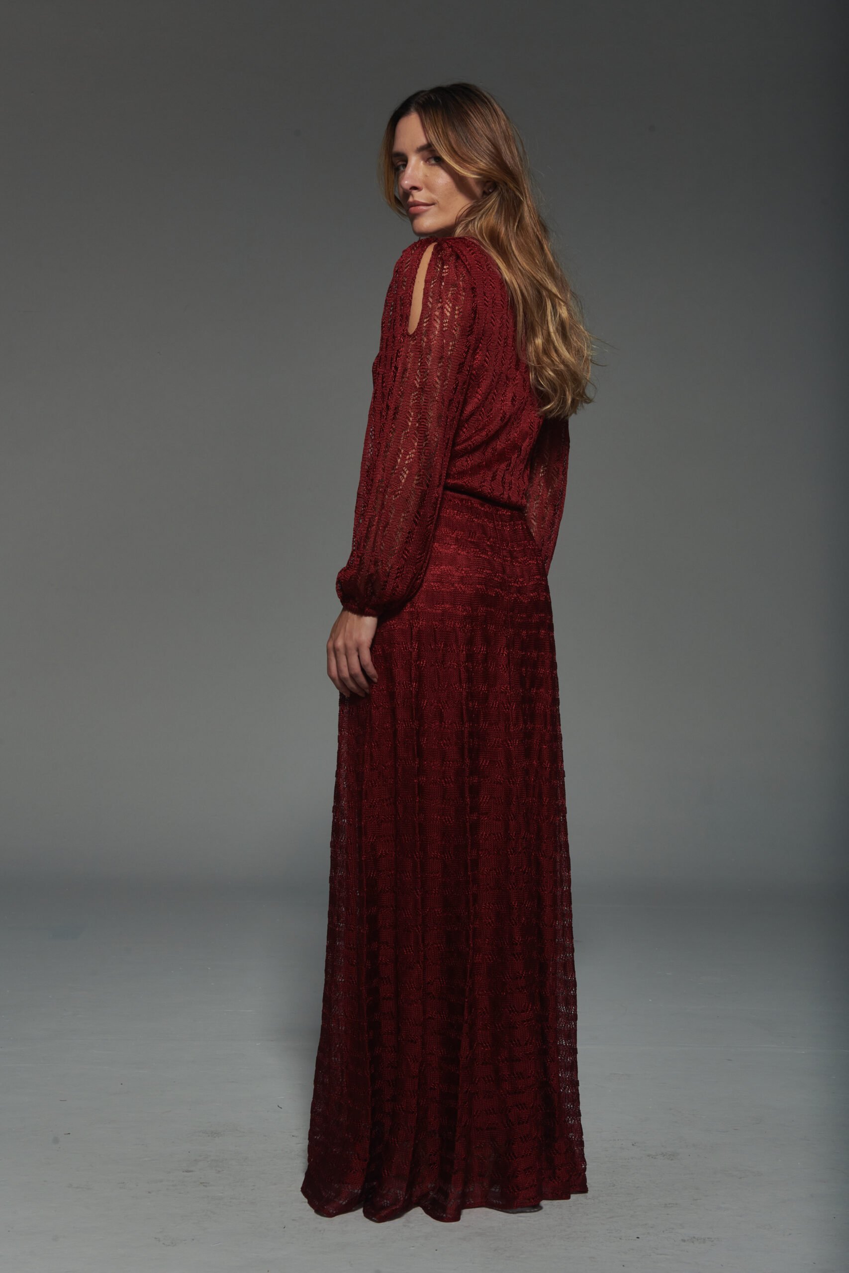 Vestido Katherine Vinho - Imagem 3