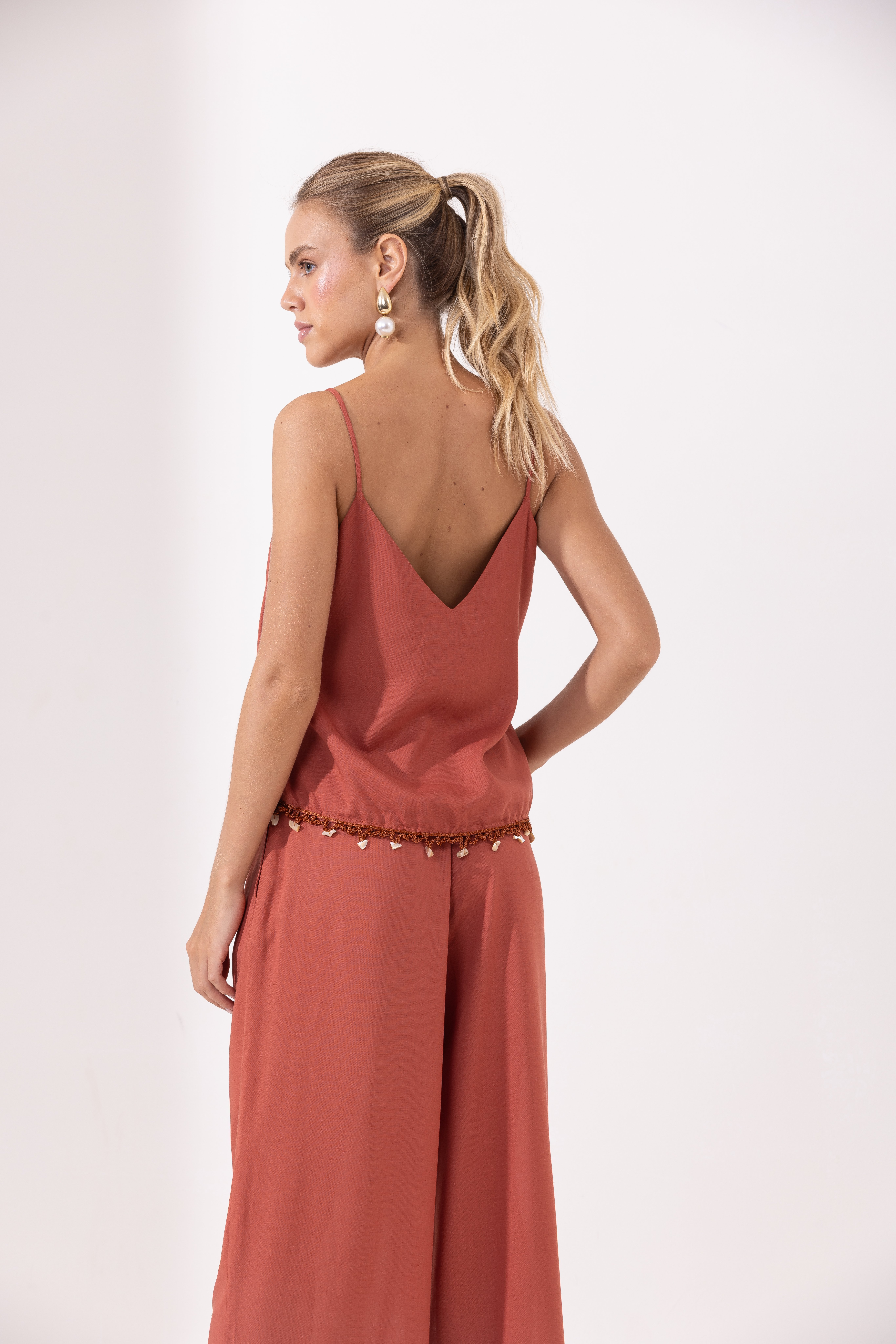Blusa Rosane Urucum - Imagem 4