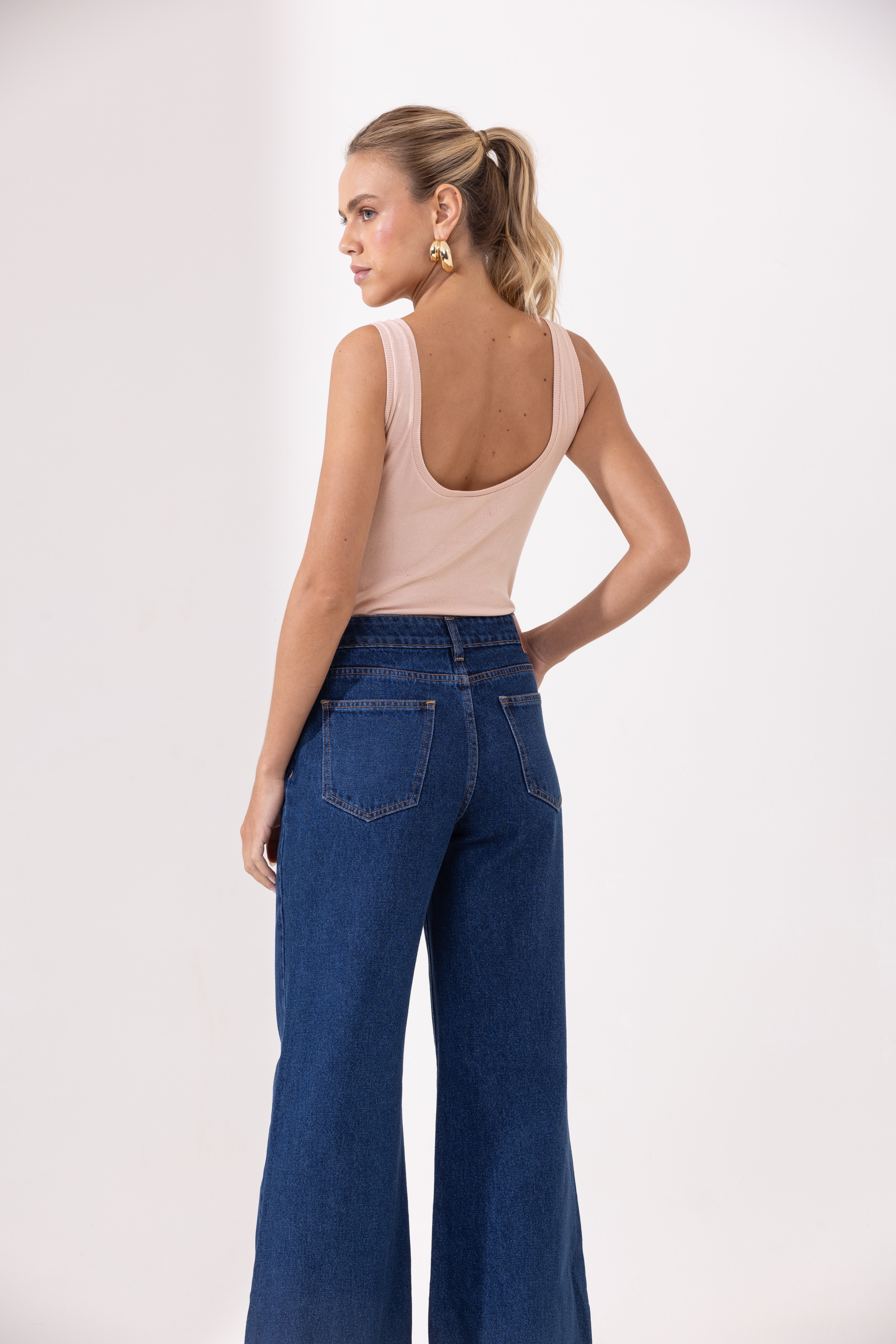 Calça Taylor Jeans Escuro - Imagem 3