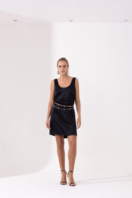 Alternative view of Vestido Angelica Preto