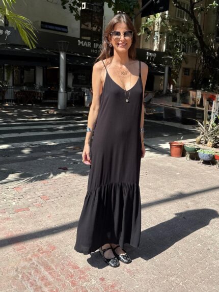Alternative view of Vestido Lavinia Preto