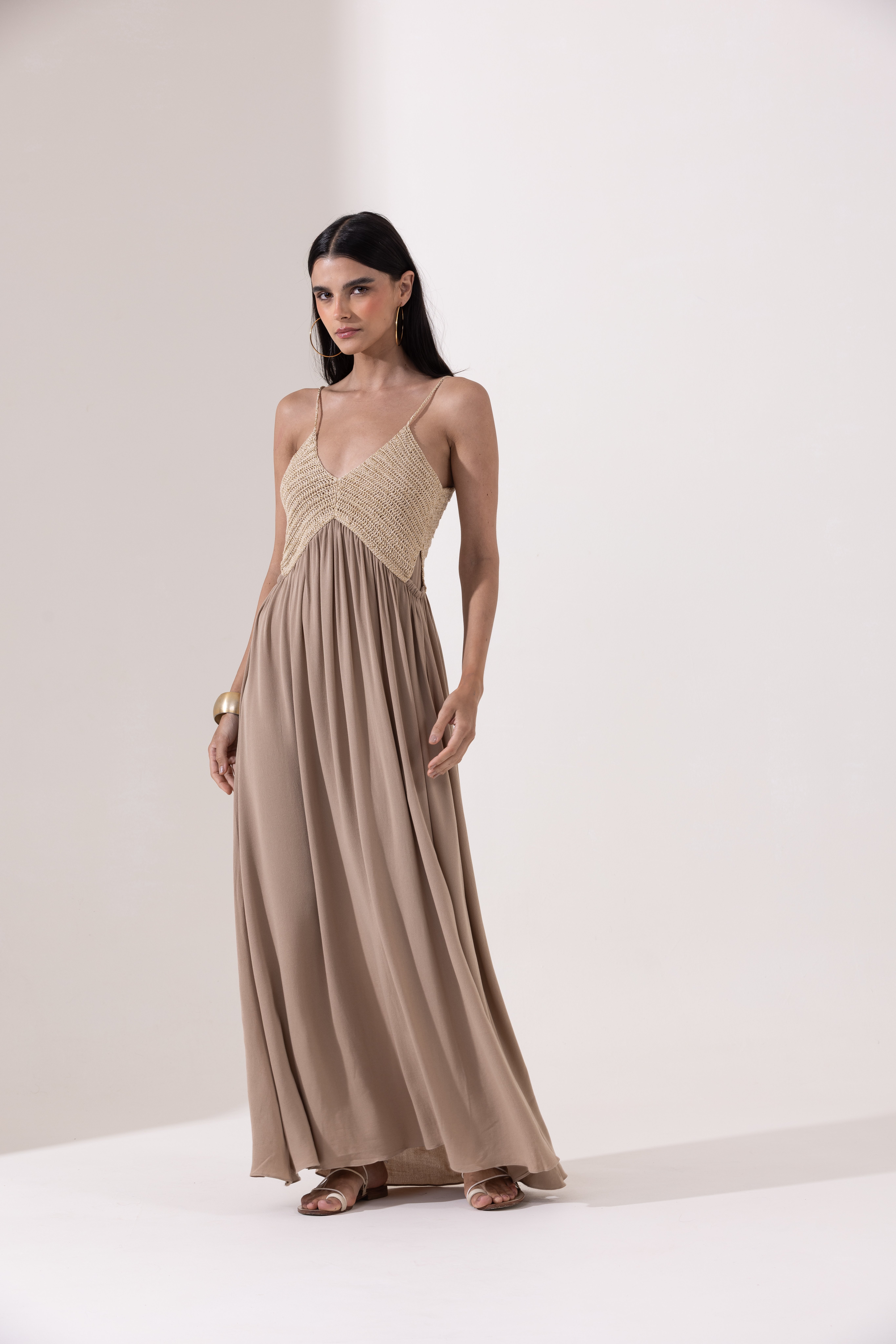 Vestido Rocky Bege