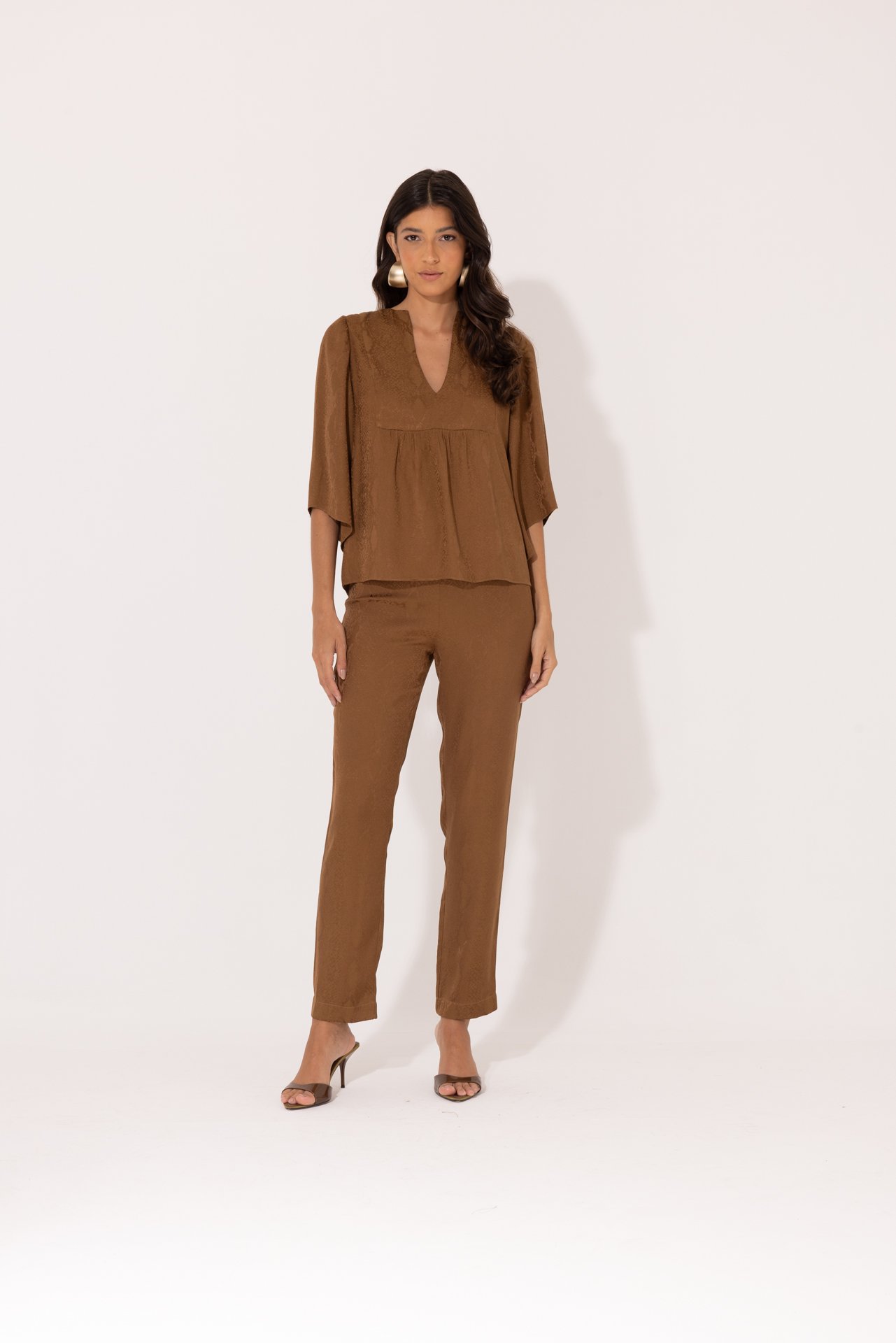 Blusa Fabricia Caramelo