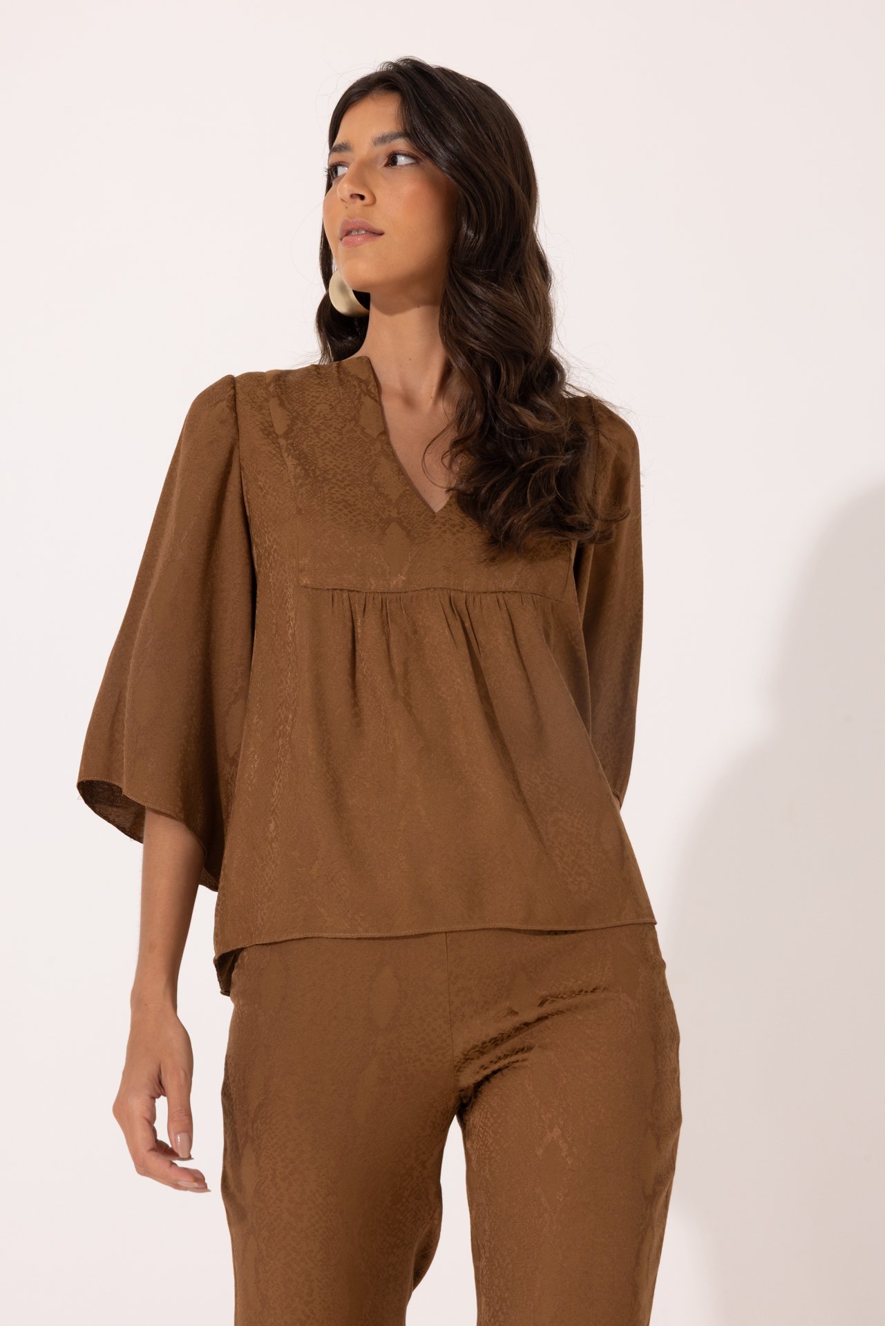 Blusa Fabricia Caramelo - Imagem 2