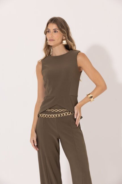 Alternative view of Blusa Lira Verde