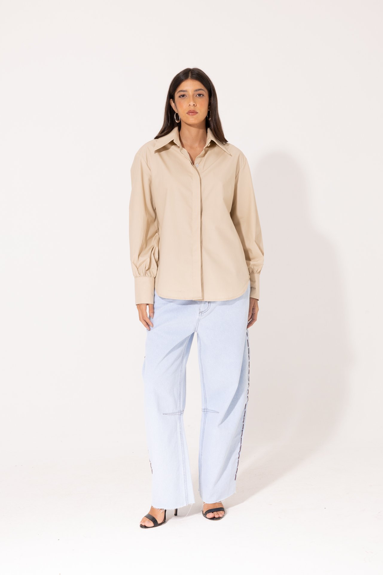 Camisa Livia Bege