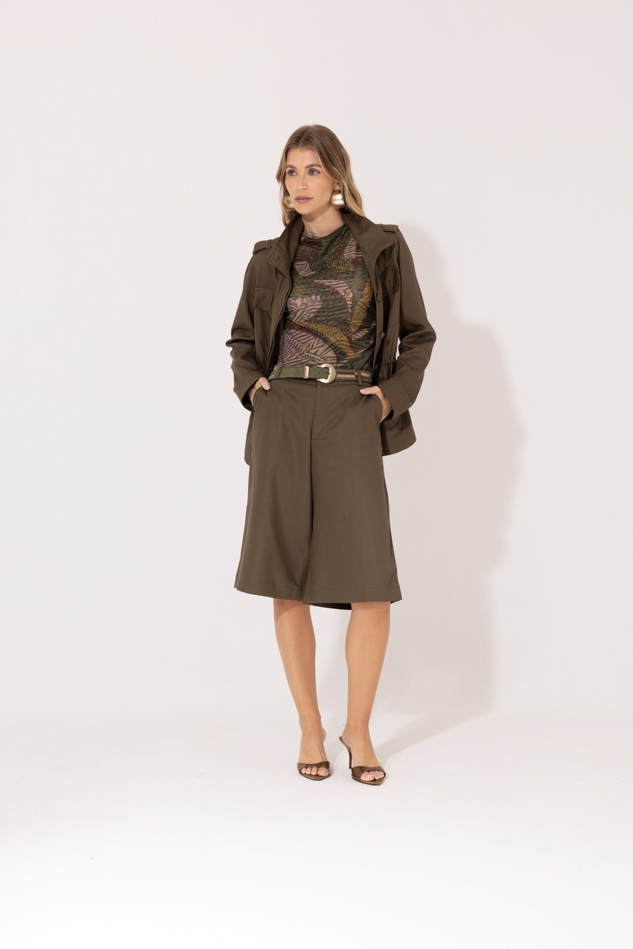 Parka Dora Verde Militar - Imagem 3