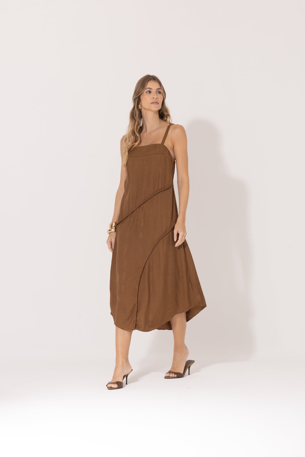Vestido Jamile Caramelo - Imagem 2