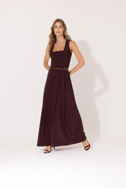 Vestido Lea Marrom