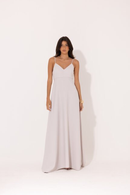 Vestido Lizete Cinza