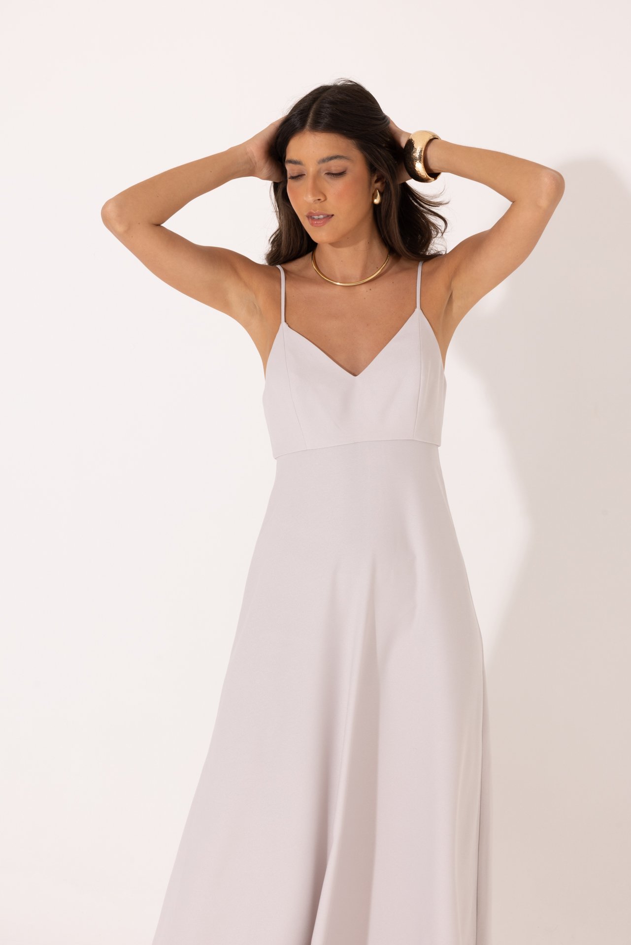 Vestido Lizete Cinza - Imagem 3