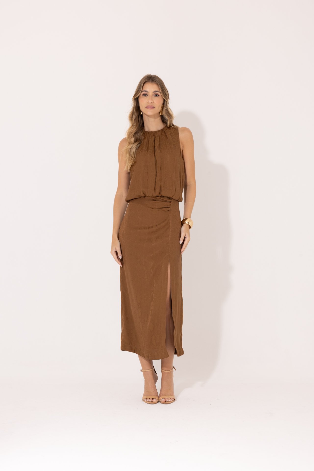 Vestido Luana Caramelo