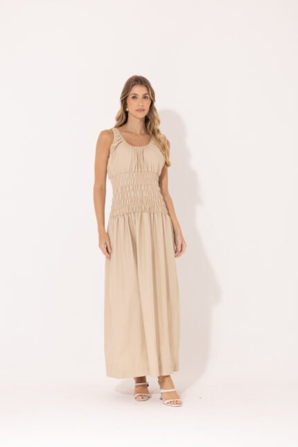 Vestido Mia Bege